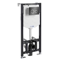 Система инсталляции для унитазов c клавишей смыва WasserKRAFT Aller 10TLT.010.ME.PB01 черный