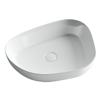 Умывальник Ceramicanova чаша накладная неправильной формы Element 550x400x140мм