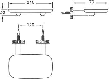Полка VitrA Eternity by Sebastian Conran A44882