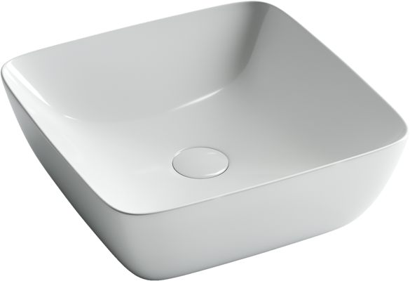 Умывальник Ceramicanova чаша FORM накладная квадратная 420x420x145мм