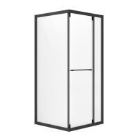 Душевое ограждение  Niagara Nova  NG-6835-34BLACK (100*100*195) квадрат, двери раздвижные