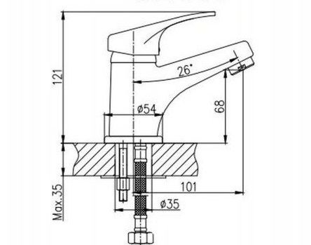 Смеситель для раковины Haiba HB1013-K