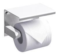 Держатель туалетной бумаги с полкой RUSH Edge ED77141 White