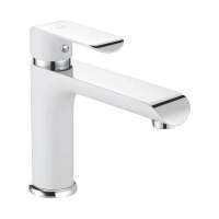 Смеситель для раковины Rose R21F R2101F-1, белый/хром