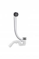 Полуавтоматический сливы-перелив для ванны Grocenberg GB240 Чёрный матовый