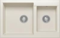 Кухонная мойка Polygran BRIG-772 №36 Белый Хлопок