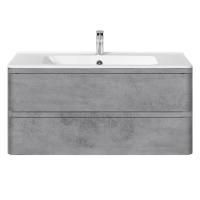 Тумба под раковину Vincea Vico 1000 подвесная, 2 выкатных ящика soft close, Beton