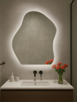 Зеркало EMZE Led Асимметричное 76x92 (с подсветкой, бесконтактное включение)