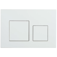 Кнопка смыва Veconi FLUSH V4, FLV4-W, 240х162х10, пластик, белый глянец