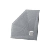 Поддон для душа из искусственного камня Vincea VST-4SP1010G, 1000*1000*25, серый
