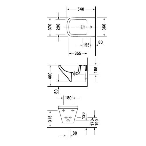 Биде подвесное Duravit DuraStyle 2282150000