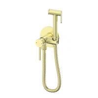 Смеситель с гигиеническим душем встраиваемый WONZON & WOGHAND, Брашированное золото (WW-88829902-BG)