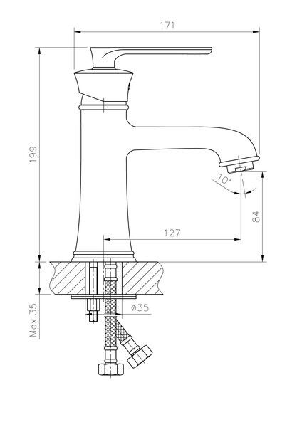 Смеситель для раковины Haiba HB10181-7