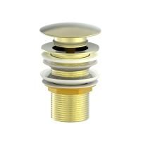 Донный клапан для раковины WONZON & WOGHAND, Брашированное золото (WW-88SS02-BG)