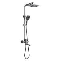 Душевая система Shevanik S7036T, оружейная сталь