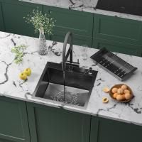 Кухонная мойка Roxen Simple 50 PVD (графит)