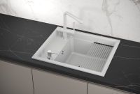 Мойка для кухни Granula Kitchen Space 6004 арктик, 60х51 см, прямоугольная