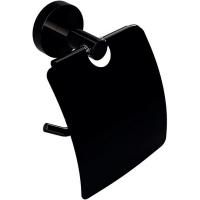 Держатель туалетной бумаги Bemeta Hematit 159112012 с крышкой