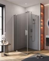 Душевой уголок CEZARES SLIDER-AH-1-100-90/100-GRIGIO-Cr