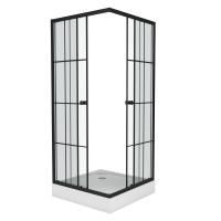 Душевой уголок Niagara Nova NG-0180-14 80х80х195, низкий поддон 14 см, стекло прозрачное