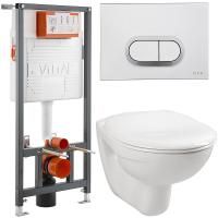 Комплект VitrA Normus 9773B003-7203 кнопка матовый хром