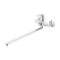 Смеситель для ванны IDDIS Ray с длинным изливом и керамическим дивертором RAYSBL2i10WA