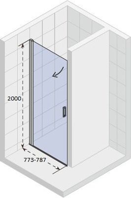 Душевая дверь Riho Novik Z101 80 GZ1080000