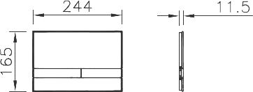 Кнопка смыва VitrA Select 740-1101 черный глянец