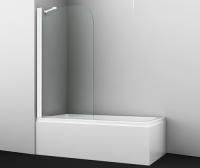 Стеклянная шторка на ванну WasserKRAFT Leine 35P01-80WHITE Fixed