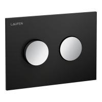 Laufen INEO GROOVE Клавиша смыва, панель: черный матовый, клавиши: хром глянцевый 9.0011.7.123.000.1