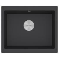 Мойка GERA 60, IT-GRANIT, PM205546-BL, черный гранит, 555х460, подст. мон. Paulmark
