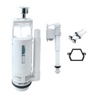 Двухуровневая водосливная арматура, нижний подвод, Тип B. Трапециевидная резинка IDDIS F012400-02K