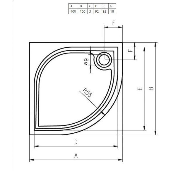 Панель для поддона Riho P18 100 P18005000000000