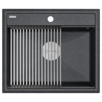 Мойка STEPIA 60, IT-GRANIT, PM115951-DG, графит, 590х510, Paulmark
