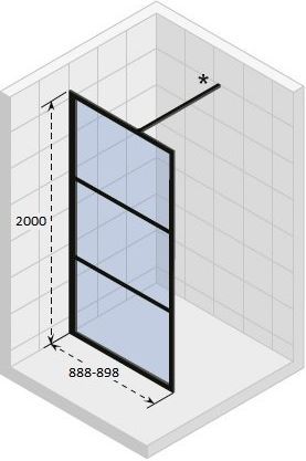 Душевая перегородка Riho Grid GB400 90 GB4090000