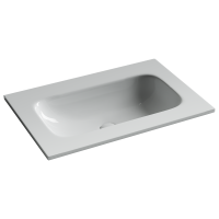 Раковина накладная мебельная Ceramicanova Грация (Grace) 710x457x137 без отв. под смеситель, белый CN7031wx