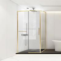 Душевой уголок Слим Софт (Slim Soft) VSR-1SS9011CLG, 1100*900, брашированное золото, стекло прозрачное