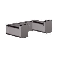 Hansgrohe AddStoris Двойной крючок для полотенец хром-черный матовый 41755340