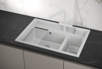 Мойка для кухни Granula Kitchen Space 7302 арктик, 73х51 см, прямоугольная