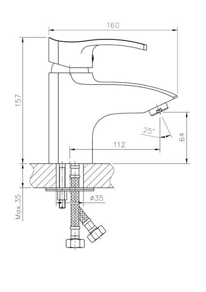 Смеситель для раковины Haiba HB1070