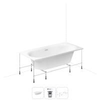 Акриловая ванна в наборе 3 в 1: встраиваемая ванна, слив-перелив, каркас Wellsee Dream For More 20216805R