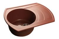 Кухонная мойка GranFest RONDO R-650L красный марс