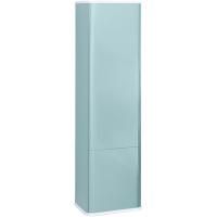 Шкаф-пенал для ванной Jorno Pastel 125 Pas.04.125/P/BL бирюзовый