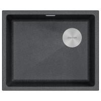 Мойка LUMI 55UNI-SKEW, IT-GRANIT, LU55SK-DG, графит, 555х440, Paulmark