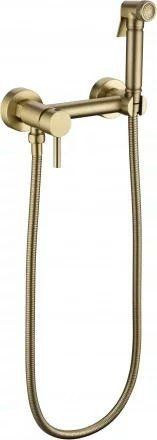 Смеситель наружный с гигиеническим душем Grocenberg GB103N Золото матовый