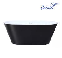 Ванна RESIA170IIGMB акриловая отдельностоящая черная матовая снаружи, белая внутри Ceruttispa (1700x750x600)