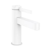 Hansgrohe Finoris Смеситель для раковины однорычажный 100 со сливным клапаном Push-Open белый матовый 76010700