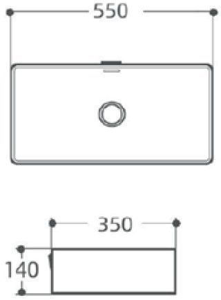 Раковина Aquanet Perfect-3-MB 55 черный матовый