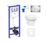 Комплект инсталляции и унитаза 7 в 1 Lavinia Boho Grance Hill Rimless 87561035