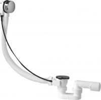 Автоматический слив-перелив для ванны PlastBrno EVK0157 Click-Clack, метал 40/50, L=75 см